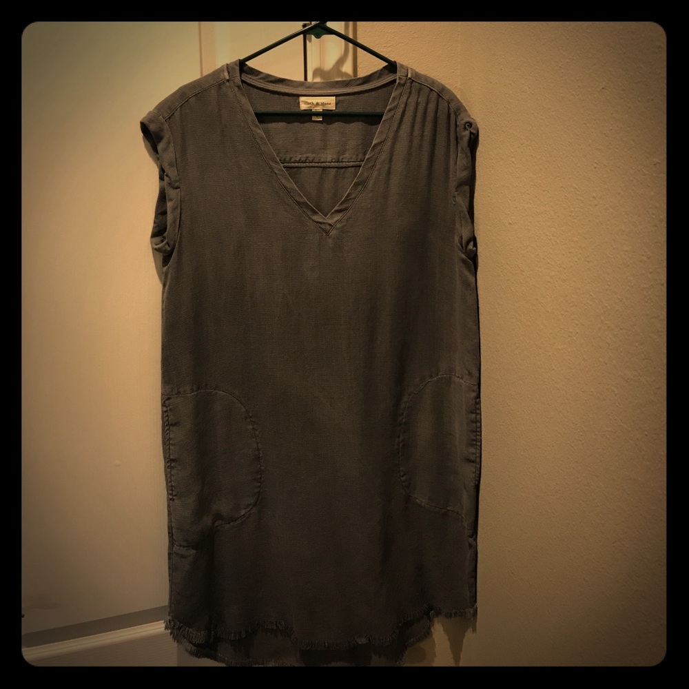 Cloth & Stone Soft Gray Sheath Dress w/ pockets